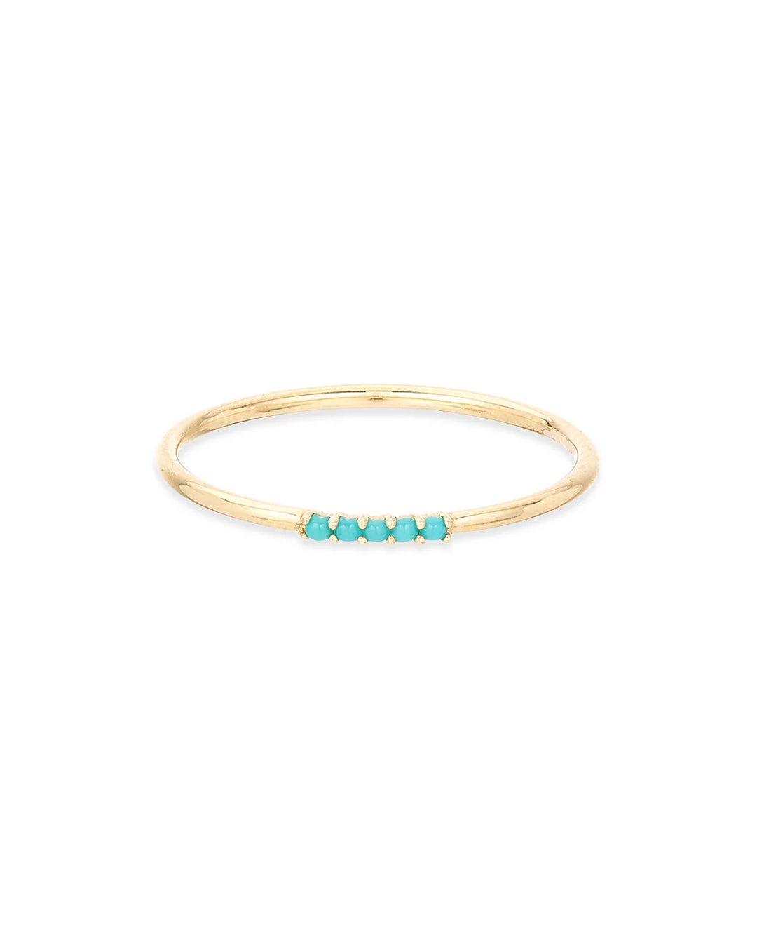 Adina- Turquoise Dash Stacking Ring Y14