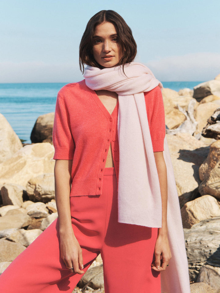 White + Warren - Cashmere Travel Wrap in Pink Sand