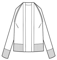 White + Warren - Cashmere Featherweight Open Cardi in Misty Grey Heather