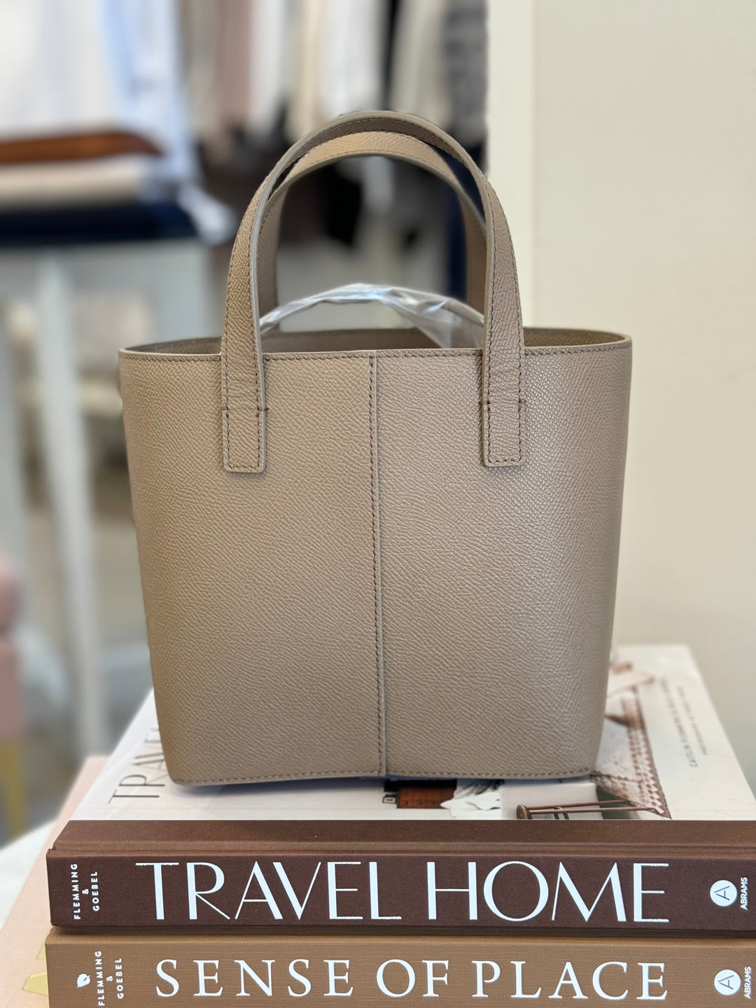 Jenni Kayne - Mini Leather Tote in Taupe
