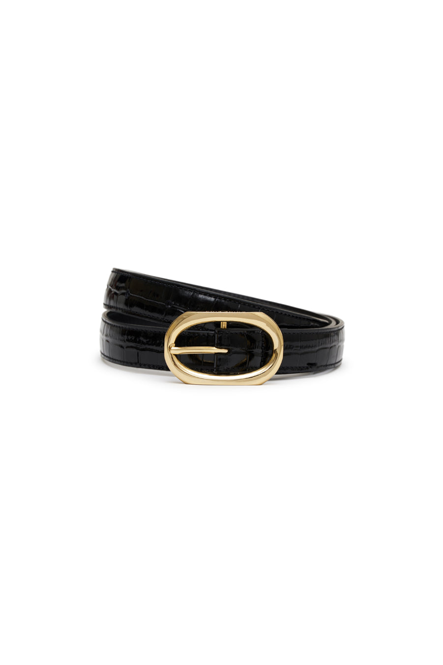 Anine Bing - Mara Belt in Black Embossed – Blond Genius display picture 2