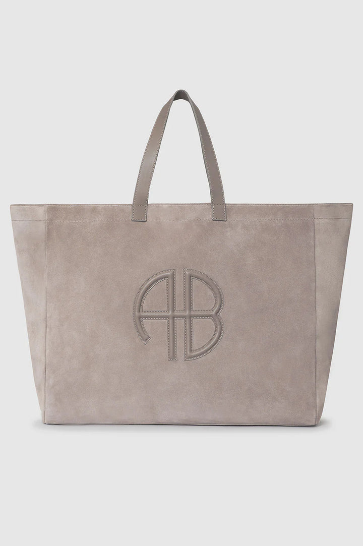 Anine Bing - XL Rio Tote in Taupe Suede
