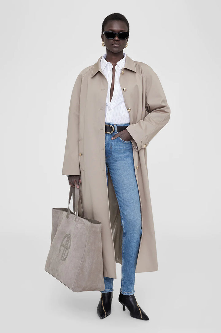 Anine Bing - XL Rio Tote in Taupe Suede