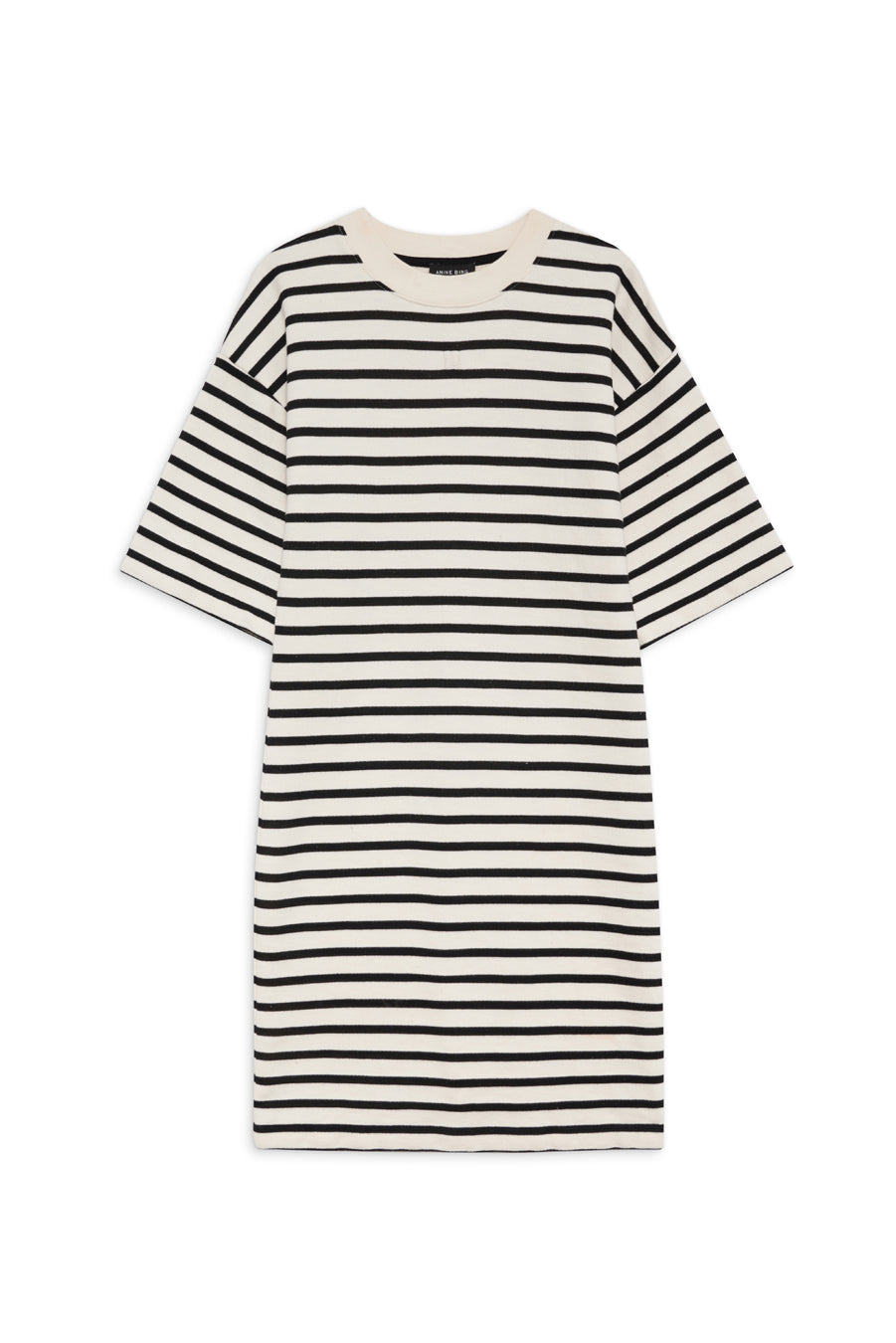 Anine Bing - Mona Dress in Black Stripe French Terry  Blond Genius
