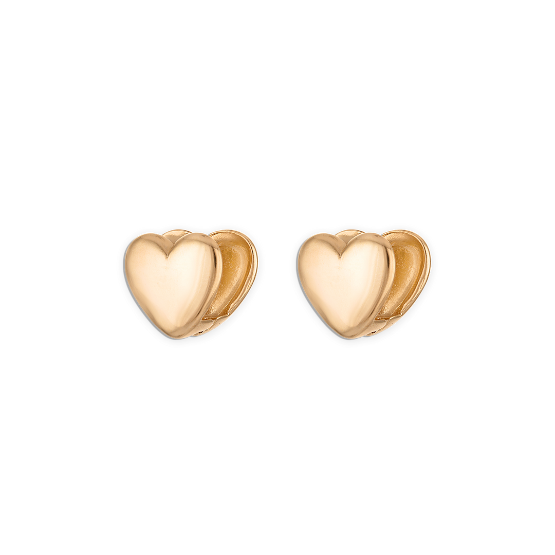 Alexa Leigh - Eternal Heart Earrings in Gold
