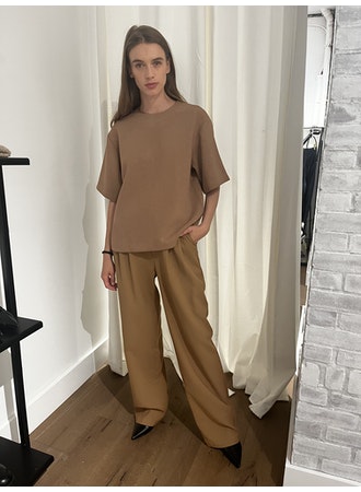 Anine Bing - Carrie Pant in Camel Twill