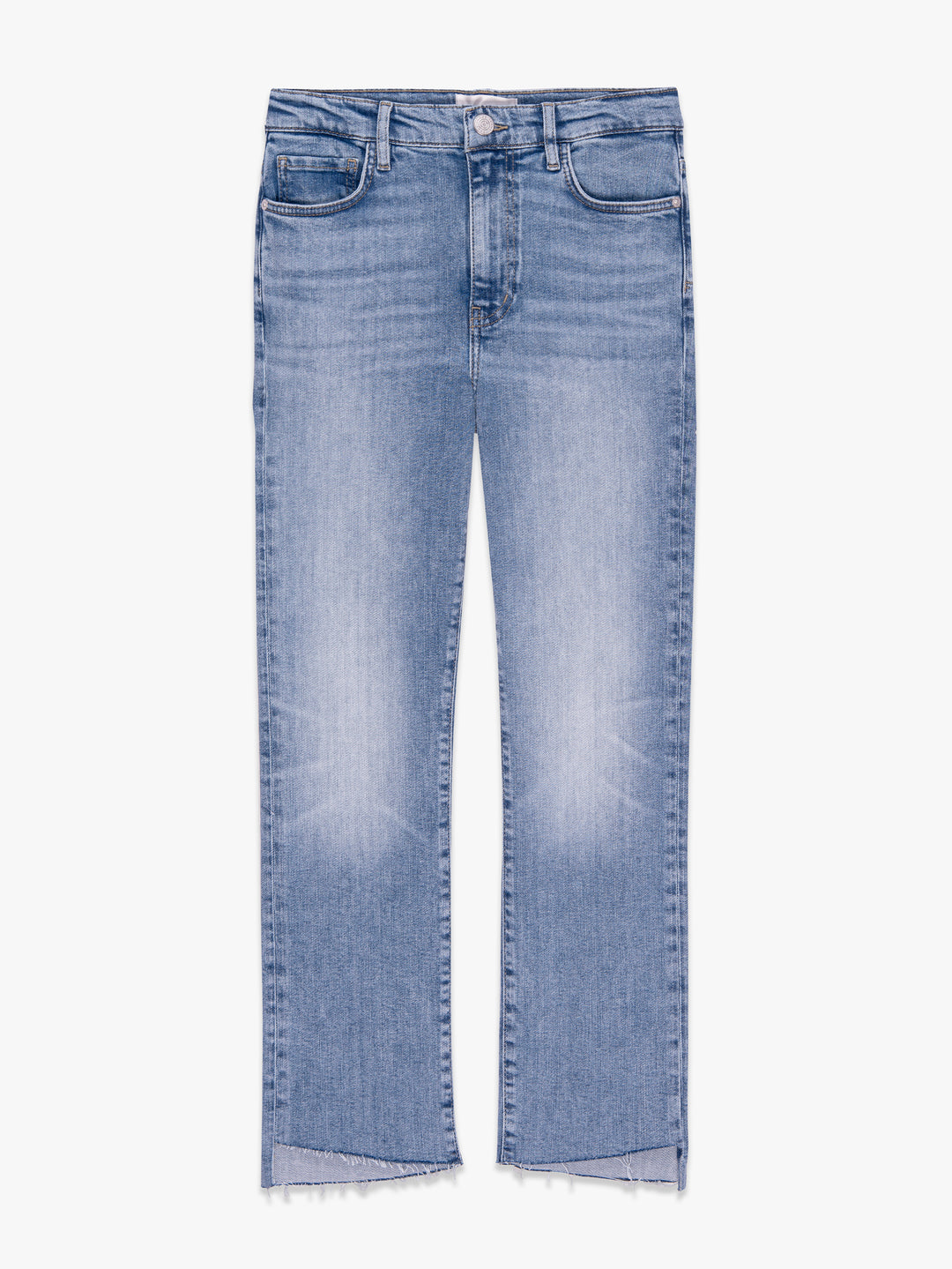 Frame - Le High Straight Corkscrew Denim in Whimsy