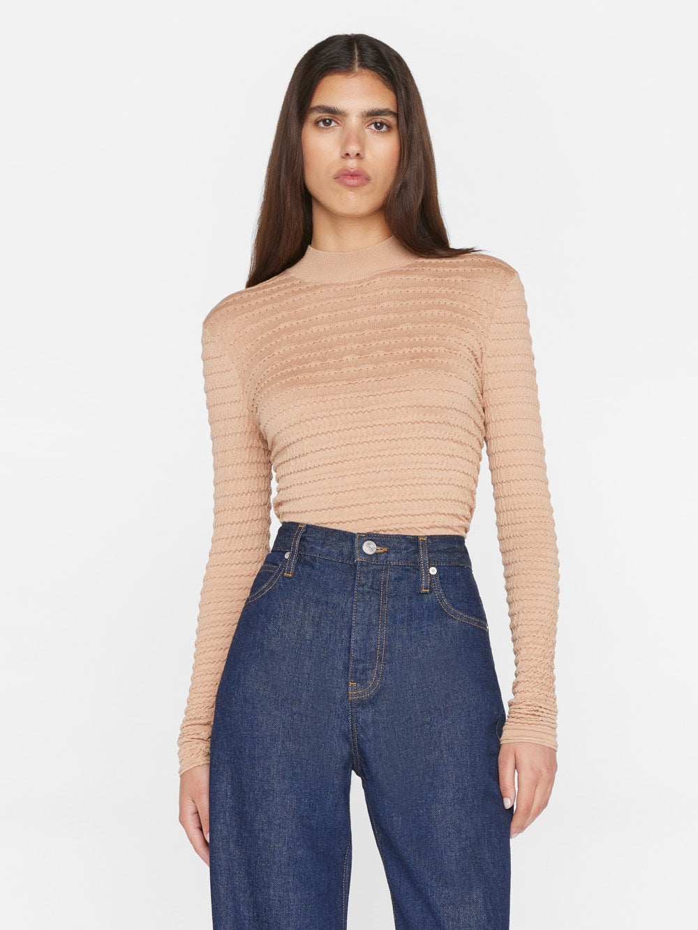 Blush WWJD Mockneck