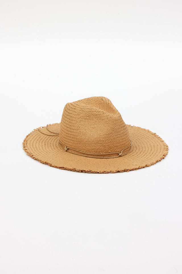 Hat Attack - Fringed Traveler Continental in Toast/Tan