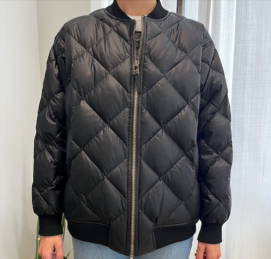 Anine Bing - Leo Puffer in Black – Blond Genius