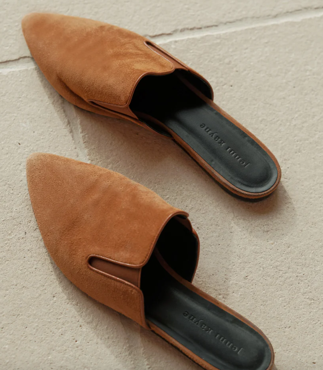 Jenni Kayne - Suede Mule in Saddle