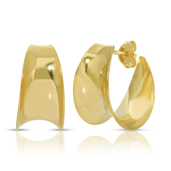Joy Dravecky - Mitch Midi Hoop in Gold