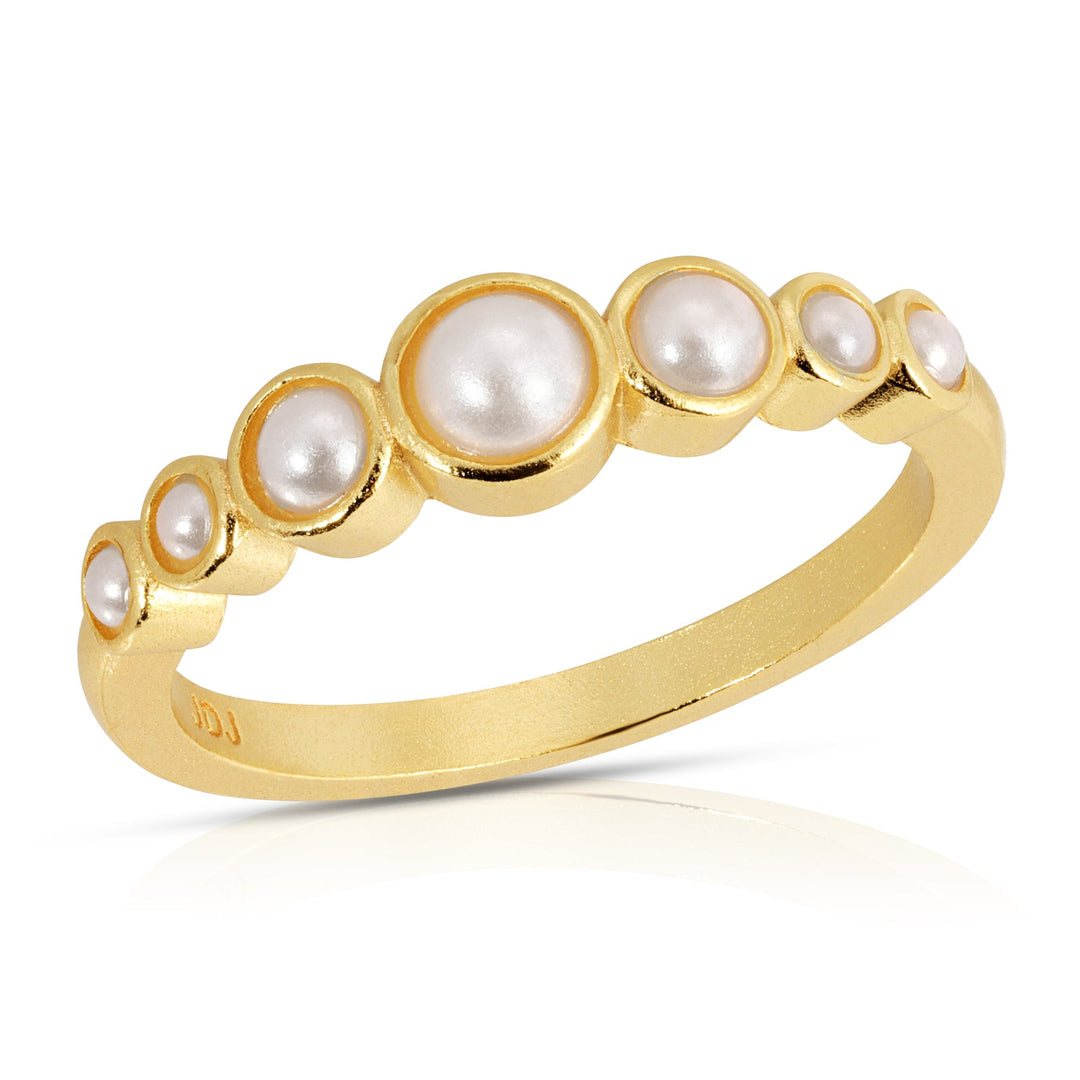 Joy Dravecky - Lucky Stone Ring in Pearl