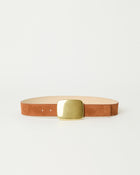 B-LOW THE BELT - Leighton Suede in Cognac Brass
