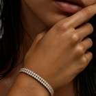 ELLIE VAIL - Rosie Double Tennis Chain Bracelet in Gold