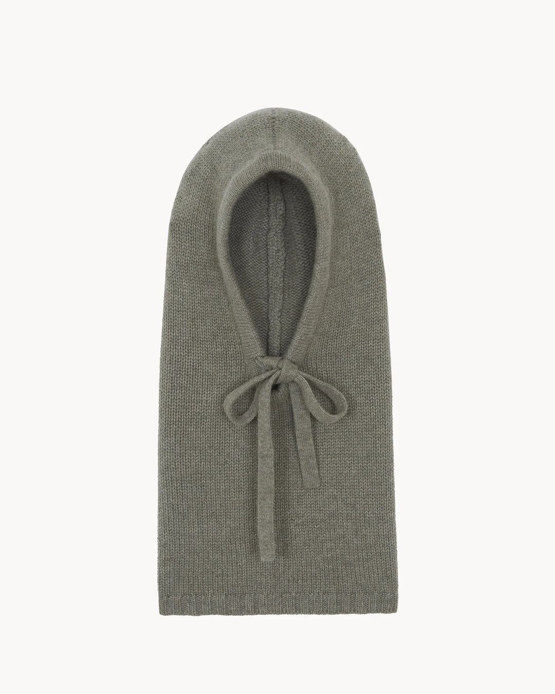 Kujten - Sybel Cashmere Jersey Hood in Marl Khaki