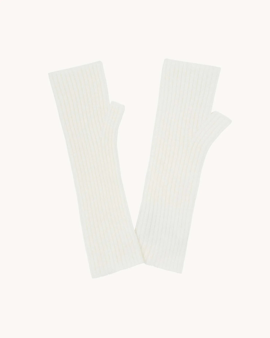 Kujten - Knokke Cashmere Mittens in Oats White