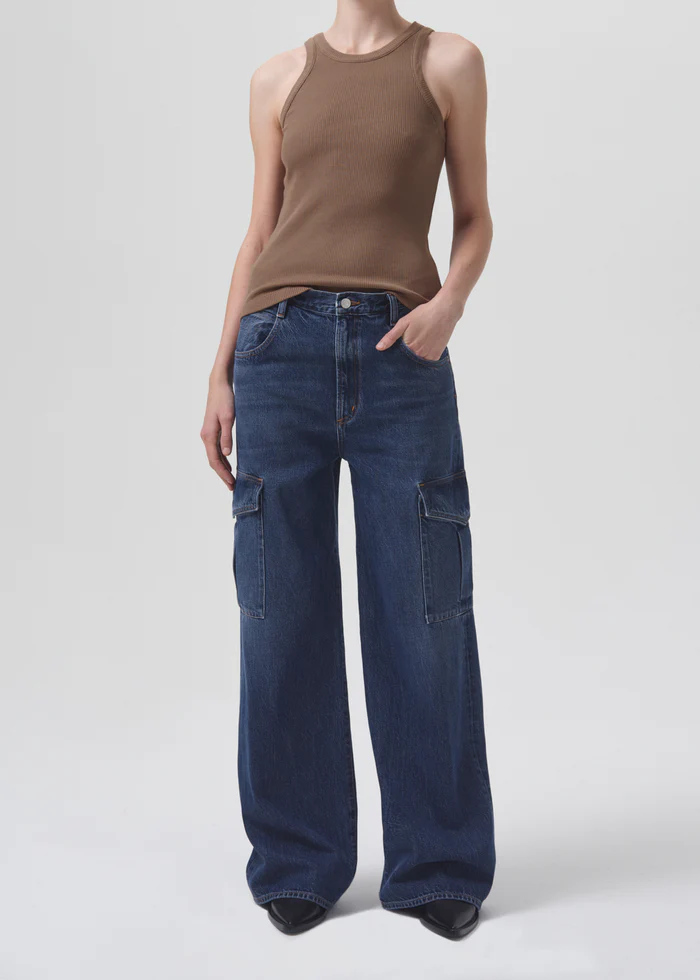 パンツ AGOLDE Bootcut Minka Cargo Denim Pants Blue A91171463REALM A MUSINSA | AGOLDE Bootcut Minka cargo denim pants - Blue