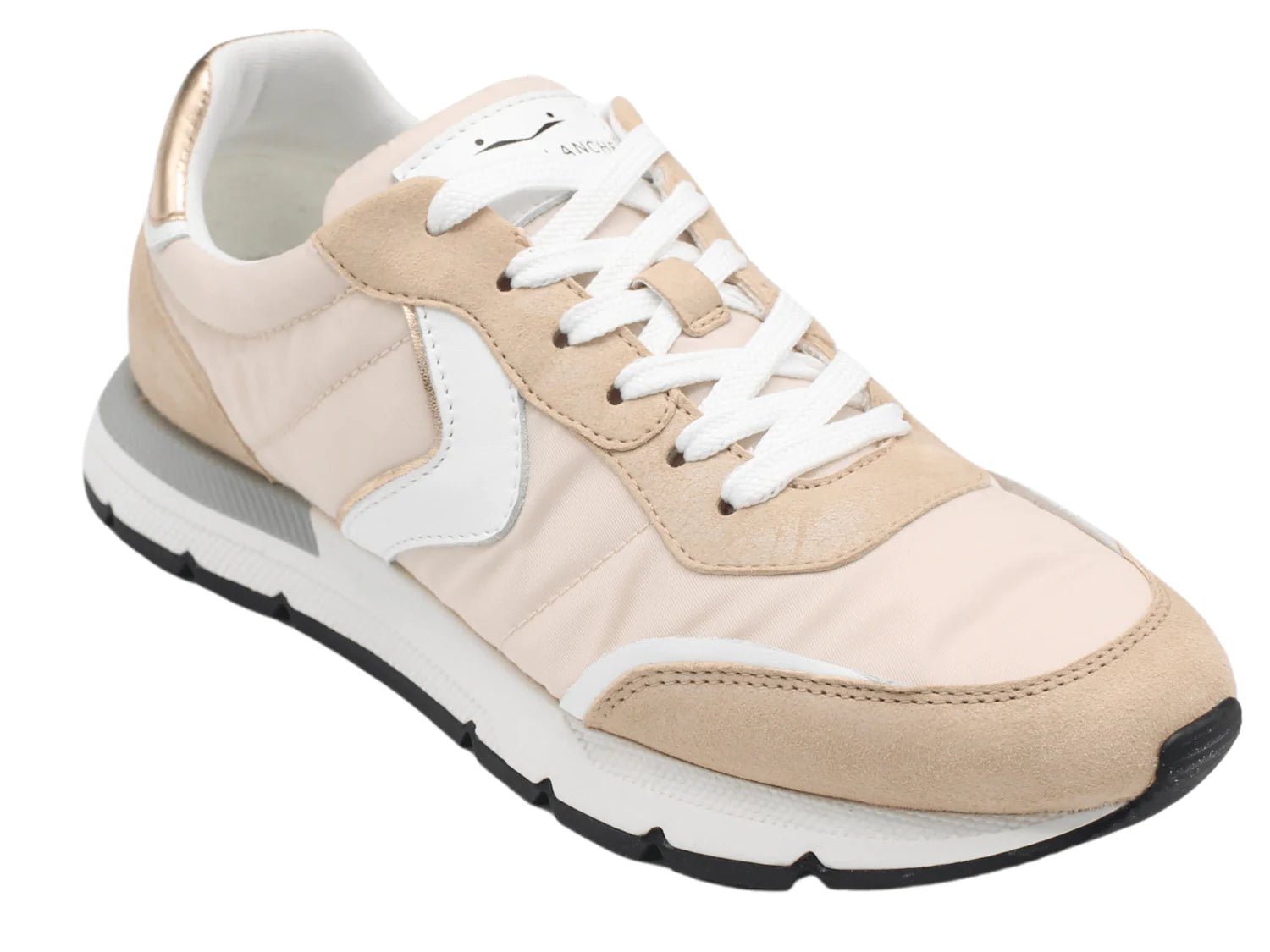 Voile Blanche - Storm 015 Suede Sneaker in Peach/White – Blond Genius