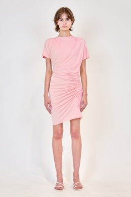 SIMKHAI - Kiko Mini Dress in Dusty Rose Blond Genius SIMKHAI - Kiko Mini Dress in Dusty Rose Blond Genius