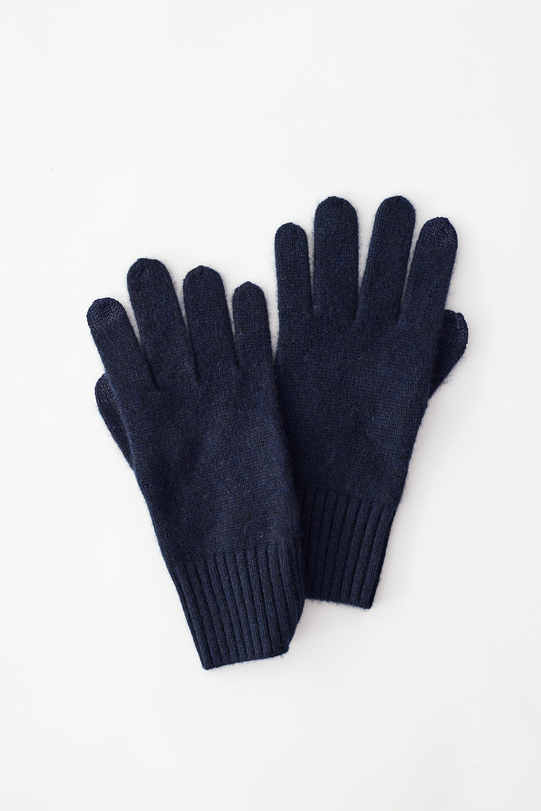 White + Warren - Cashmere Texting Gloves in Deep Navy