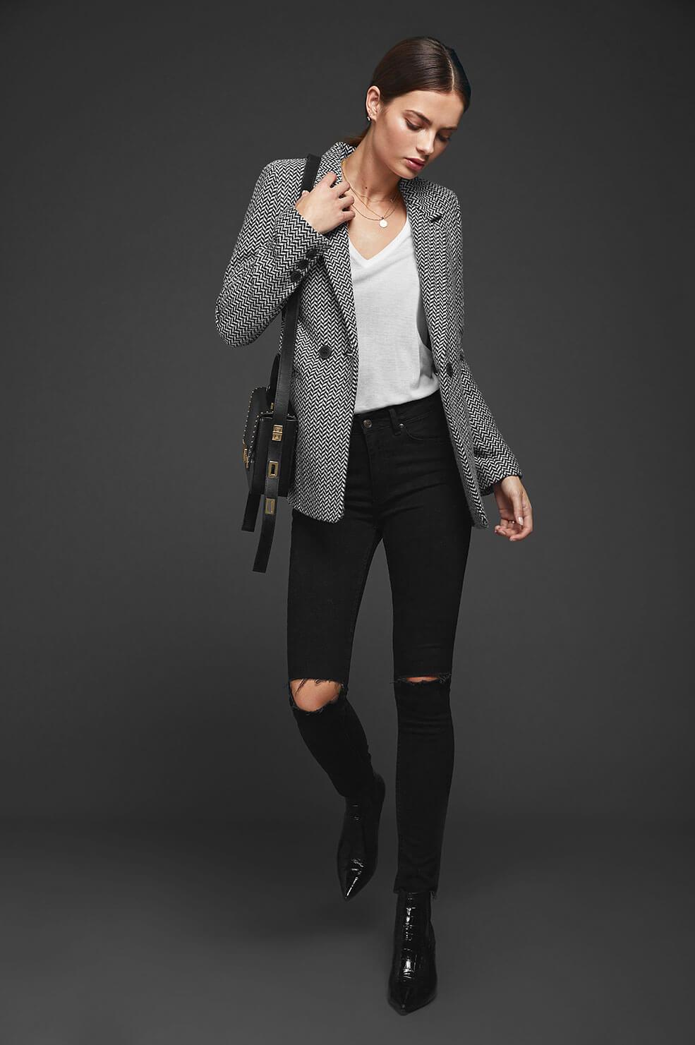 ANINE BING Fishbone Blazer アニーン・ビン ブレザー Fishbone Blazer by Anine Bing | Rent the Runway