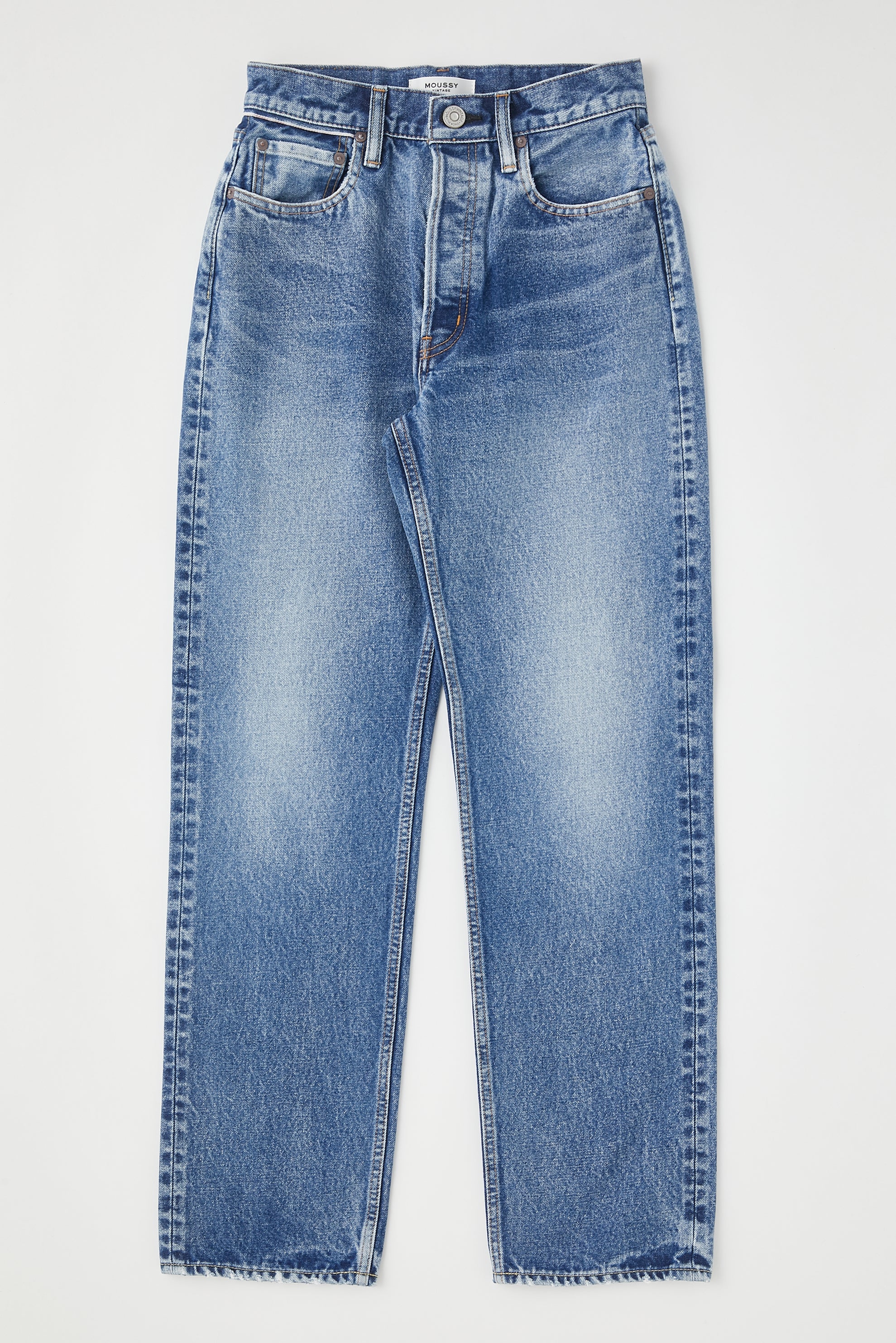 Moussy - Trenton Wide Straight in Light Blue – Blond Genius