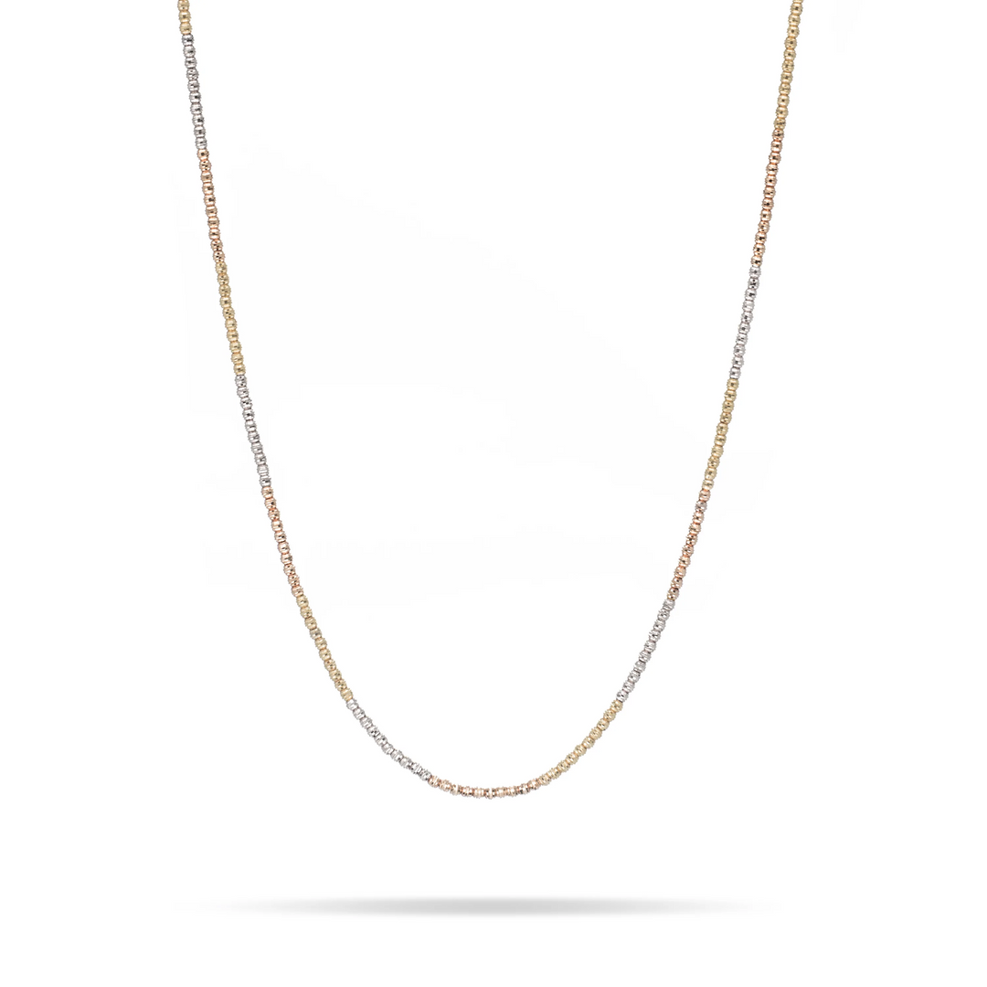 Adina - 16" Ombre Bead Chain Necklace in Ombre