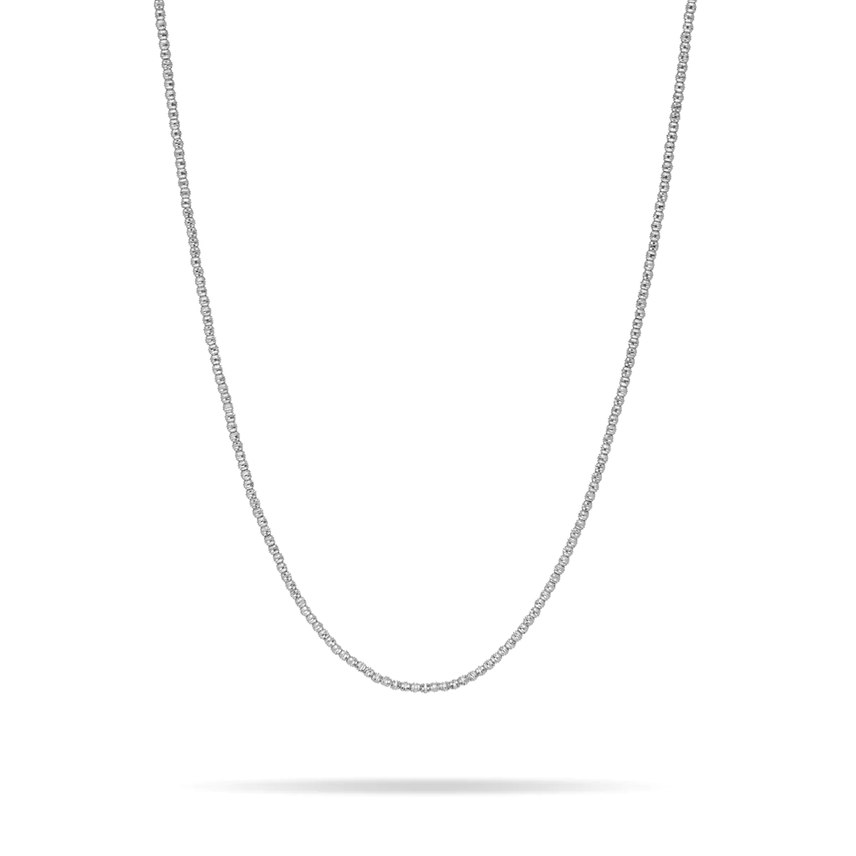 Adina Bead Chain Necklace in Sterling Silver Blond Genius