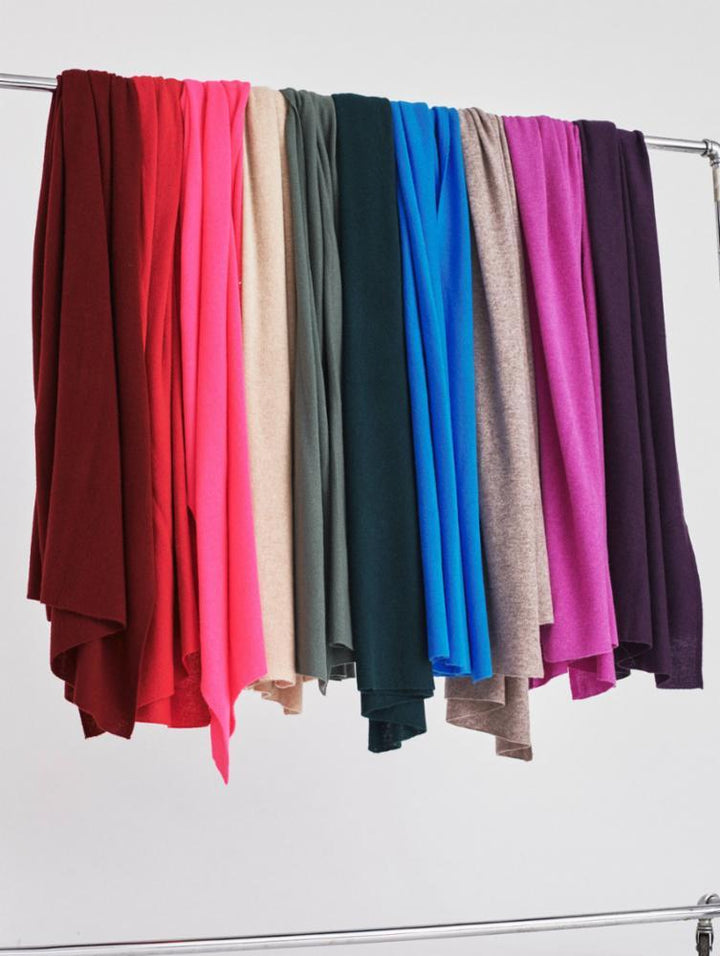 White + Warren - Cashmere Travel Wrap in Stonewood Heather