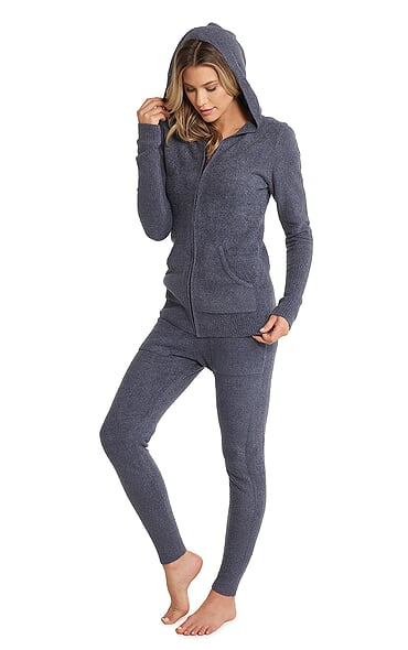 Barefoot Dreams - CozyChic Lite Women's Zip-Up Hoodie Pacific Blue