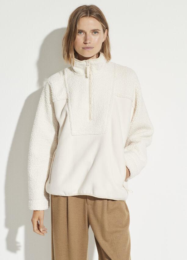 Vince cozy half zip pullover clearance