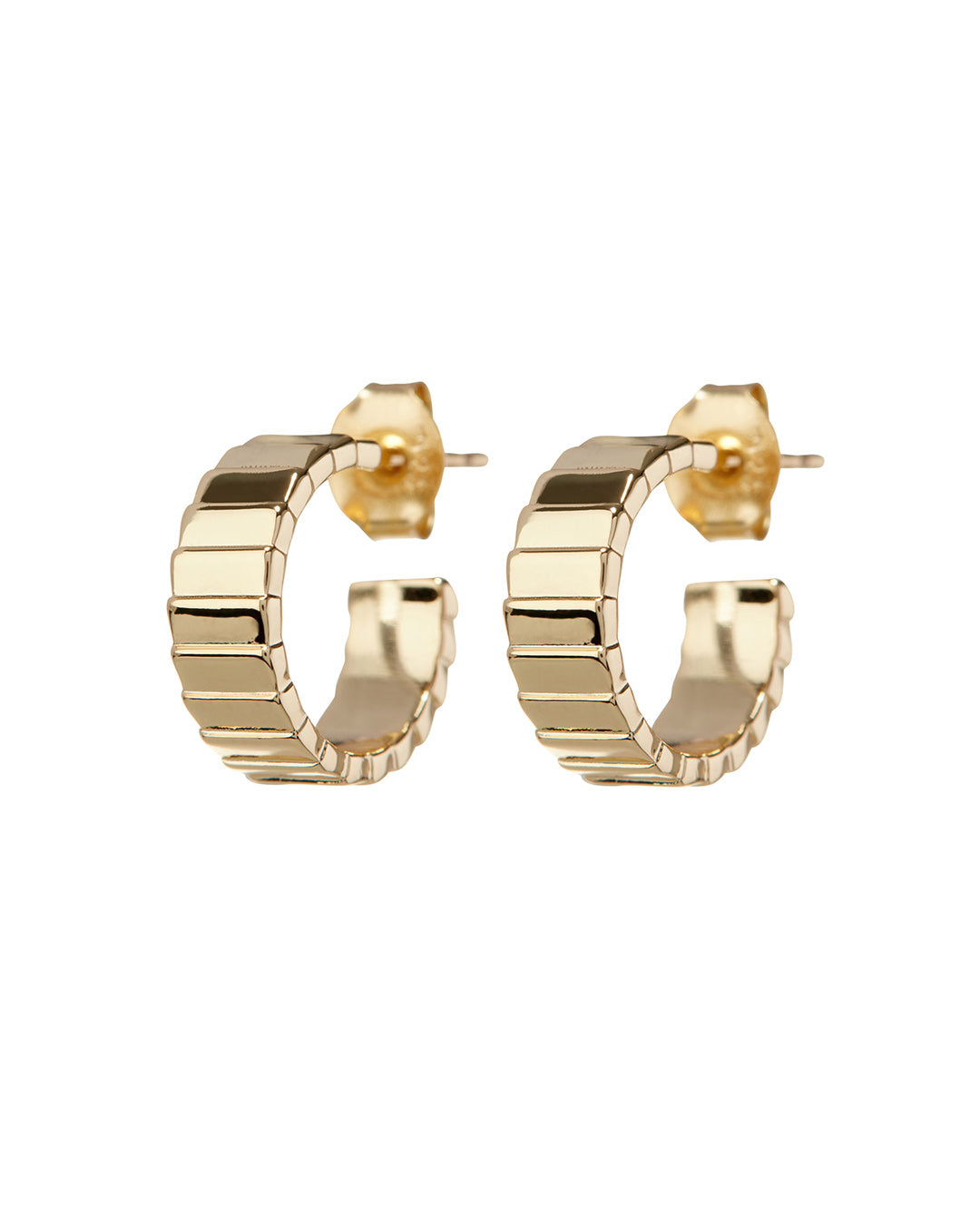 LUV AJ - Charlotte Hoops in Gold