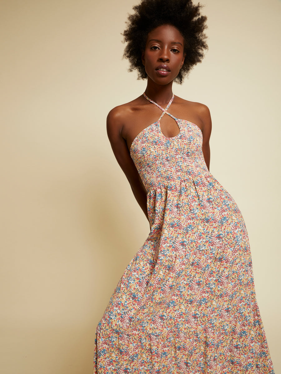 Nation LTD - Kira 70s Maxi Dress in Flower Power Nation LTD - Kira 70s Maxi Dress in Flower Power