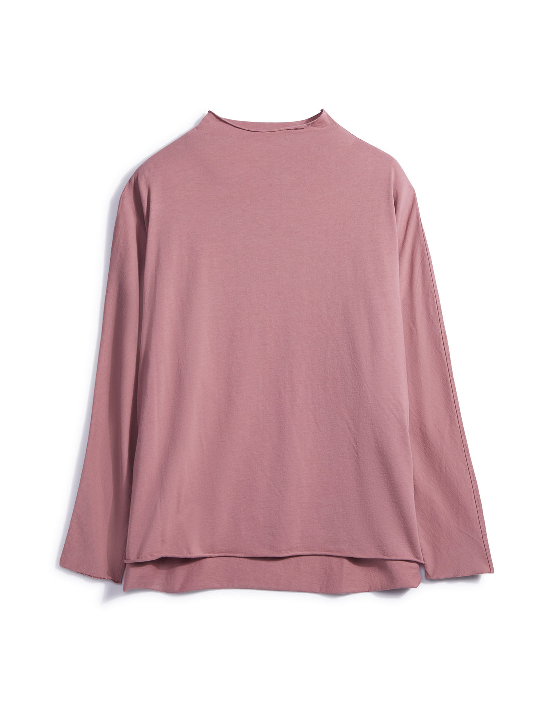 Frank & Eileen - Long Sleeve Funnel Neck Tee in Terracotta