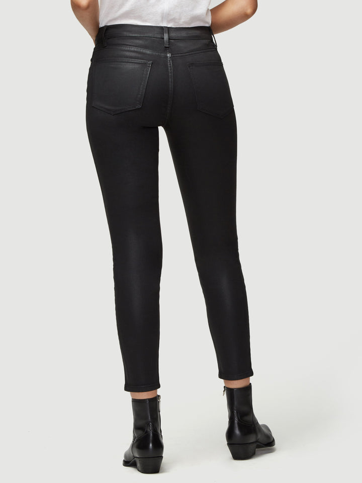 FRAME - Le High Skinny Coated Noir Coated Jeans