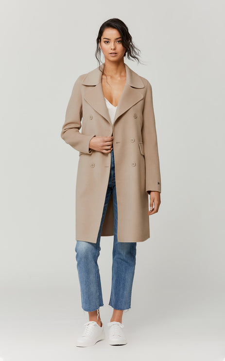 Soia & Kyo - Rive Double-face Wool Coat in Almond – Blond Genius