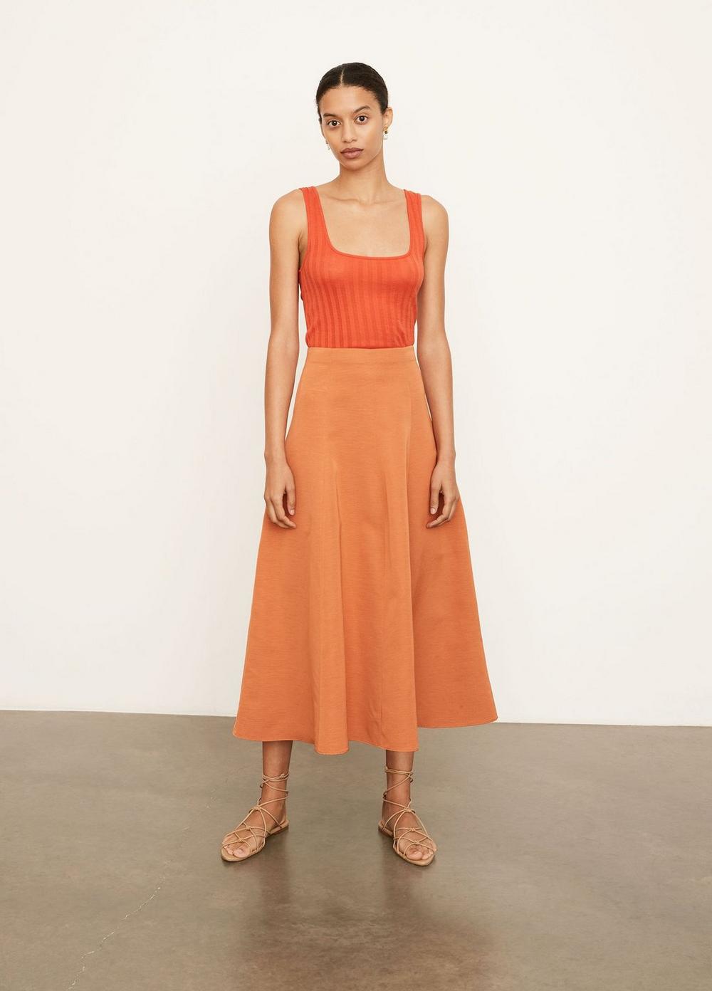 Vince - Wide Rib Square Neck Tank in Burnt Orchid – Blond Genius