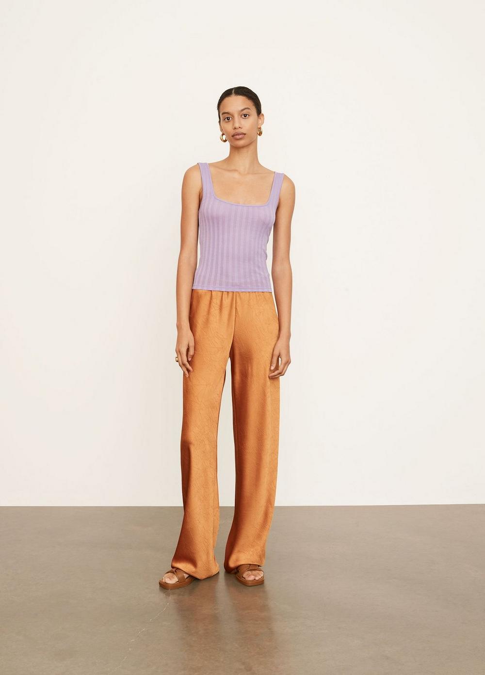 Vince - Wide Rib Square Neck Tank in Dark Lilac – Blond Genius