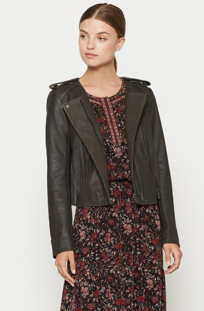 Joie leather jacket sale clearance