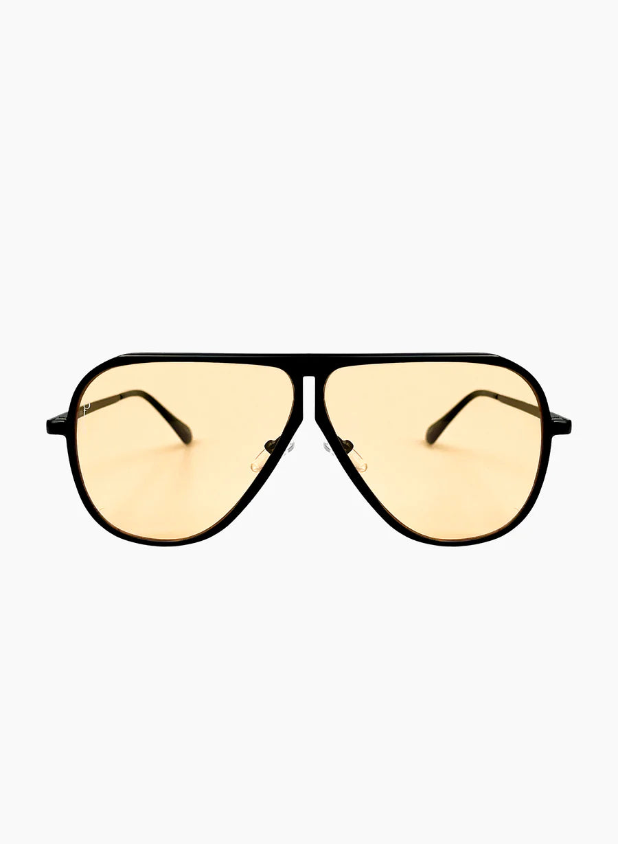 NEW! OTRA AVA Orange Lense Aviators Shop Otra Eyewear Ava Sunglasses In Black Orange - Fast  main image 4