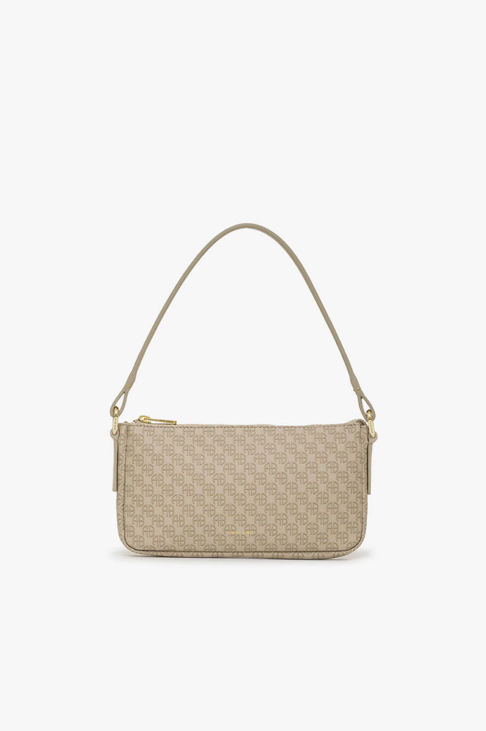 Anine Bing Bianca Bag in Beige Monogram Blond Genius