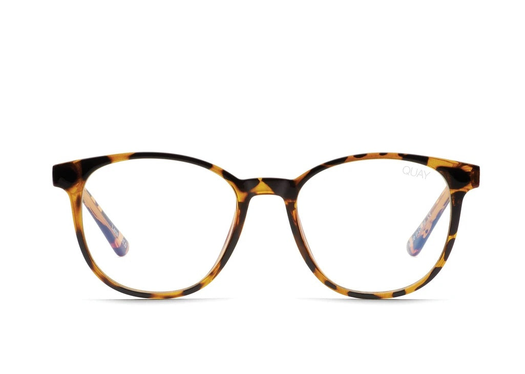 Quay - Blueprint in Tort/Clear Blue Light Lens – Blond Genius display picture 1