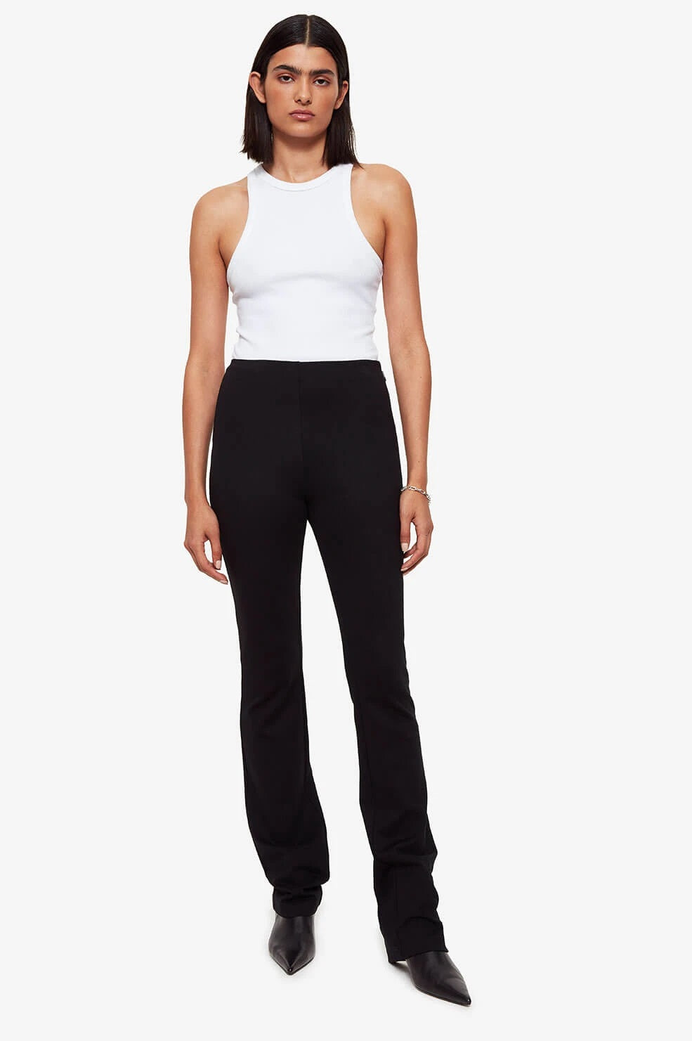 パンツ ANINE BING Women Straight Pants A0310305BLK26 BLACK ANINE BING Classic Pant in Black | REVOLVE