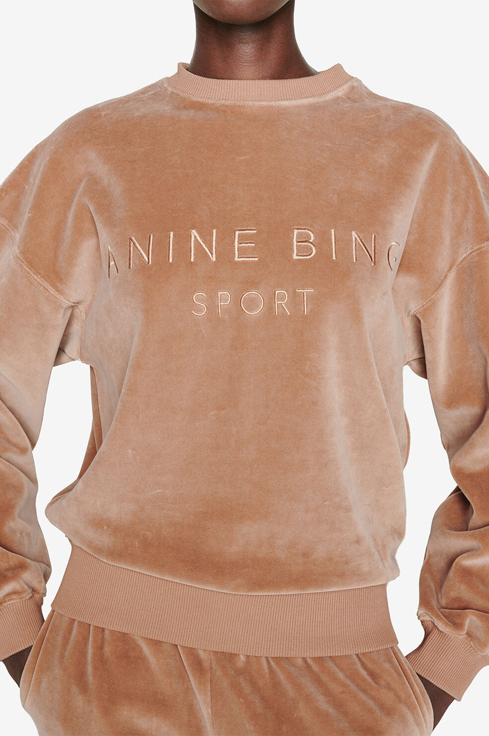 Anine Bing - Evan Sweatshirt in Taupe – Blond Genius