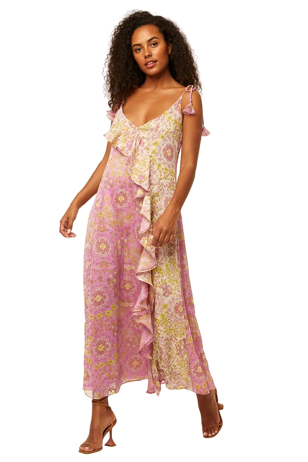 Misa - Frederica Dress in Flora Medallion Mix – Blond Genius