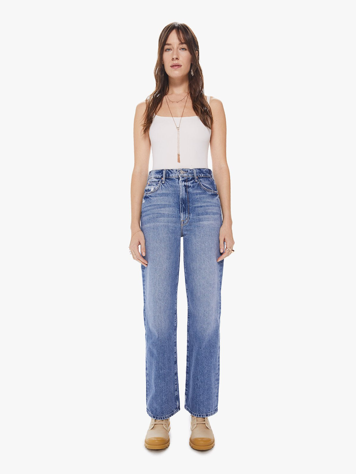 パンツ MOTHER THE HIGH WAISTED TUNNEL 26 Mother - High Waist Tunnel Vision Sneak in Take Me Higher