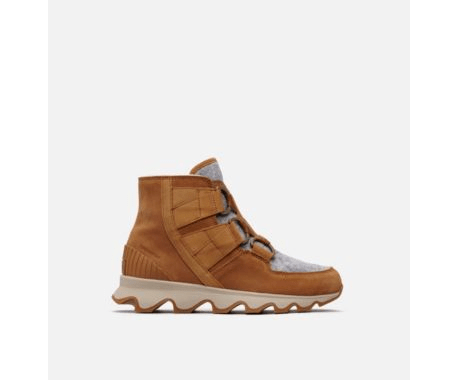 SOREL Kinetic Short Lace Felt Camel Brown Natural Blond Genius