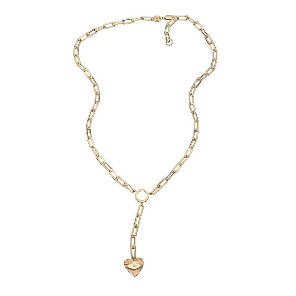Jennifer Zeuner - Talia Lariat in Gold Vermeil