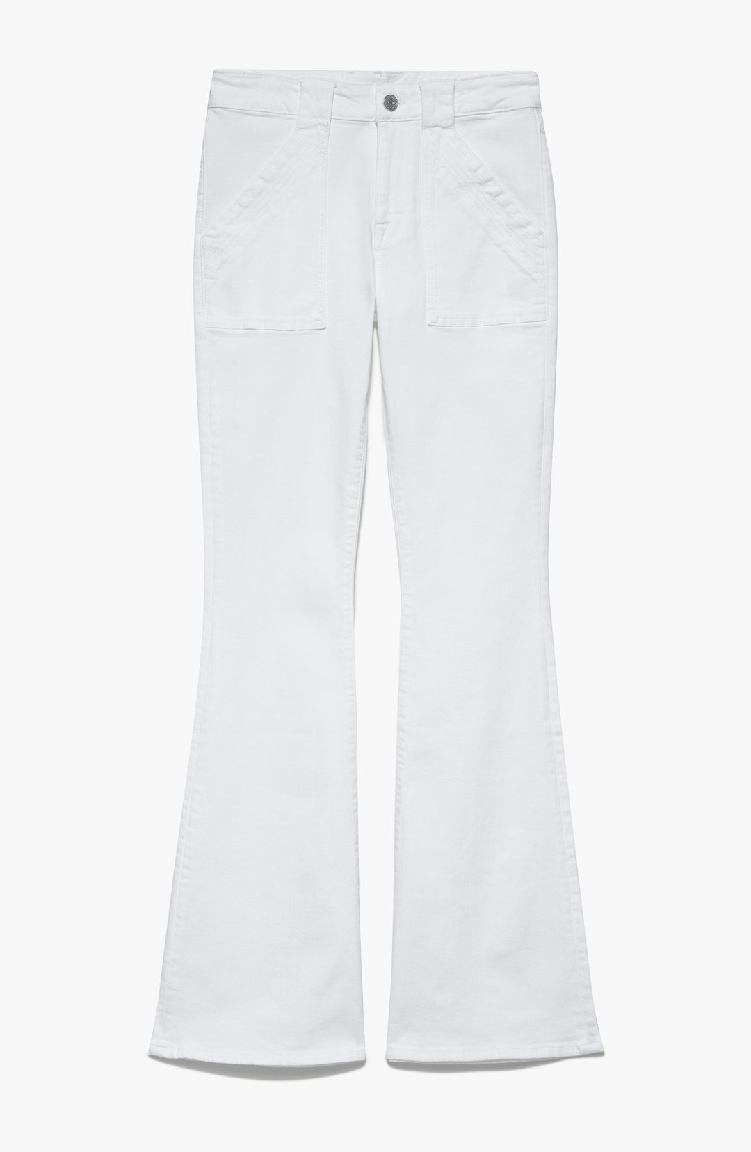 Frame - Le High Flare Trapunto St in Blanc